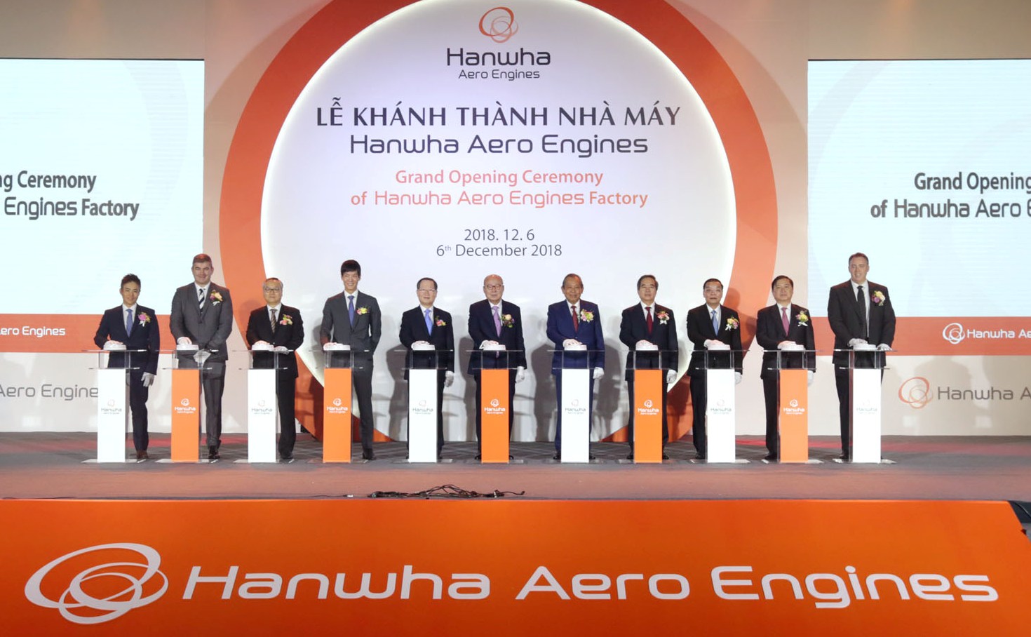 Khánh thành nhà máy sản xuất động cơ máy bay Hanwha Aero Engines tại khu CNC Hòa Lạc