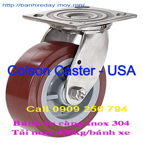 Bánh xe đẩy càng inox 304 Series 4 COLSON - Hoa Kỳ