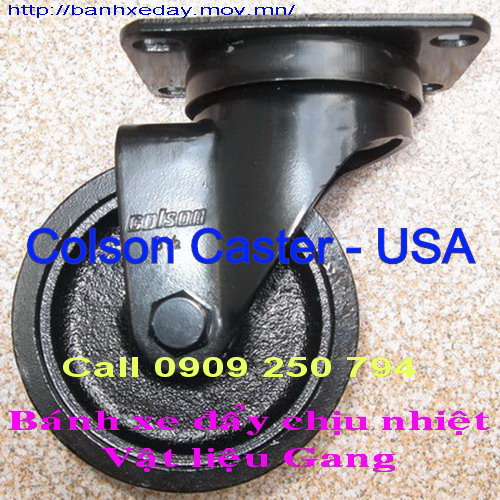 Bánh xe đẩy chịu nhiệt Gang