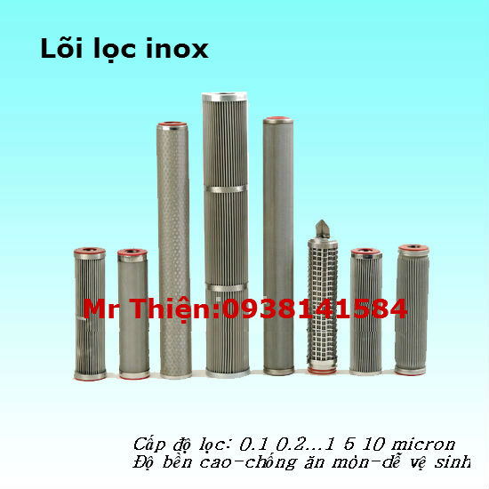 Lõi lọc nước, Lõi lọc inox 304-316