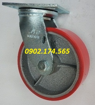 Bánh xe PU lõi gang ổ bi đũa