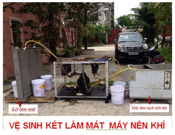 Dịch vụ vệ sinh giàn làm mát máy nén khí