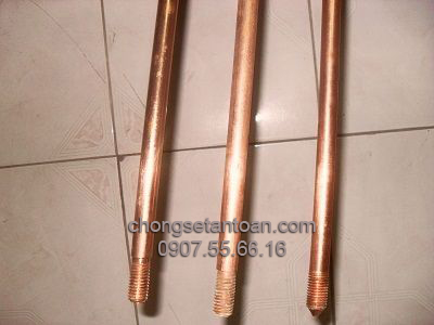Cọc tiếp địa thép mạ đồng