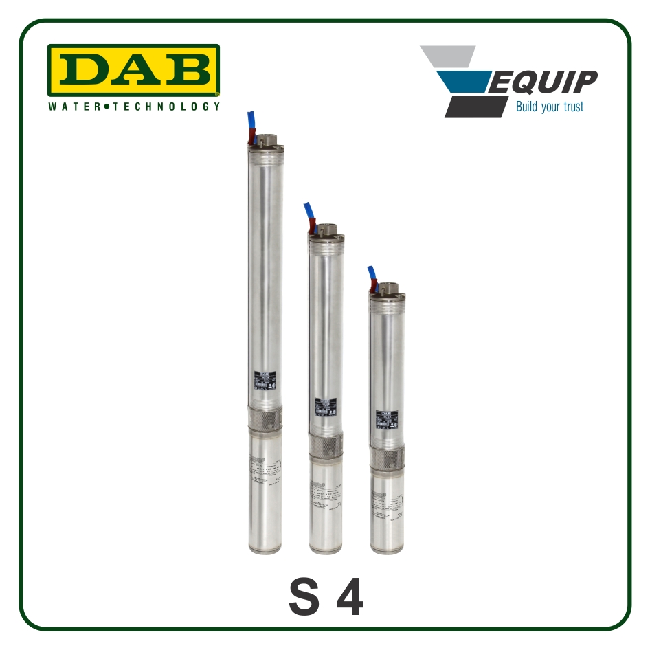 Máy bơm nước hỏa tiễn DAB Grundfos - S4 D 8 - M   -  mot. 4OL504100812