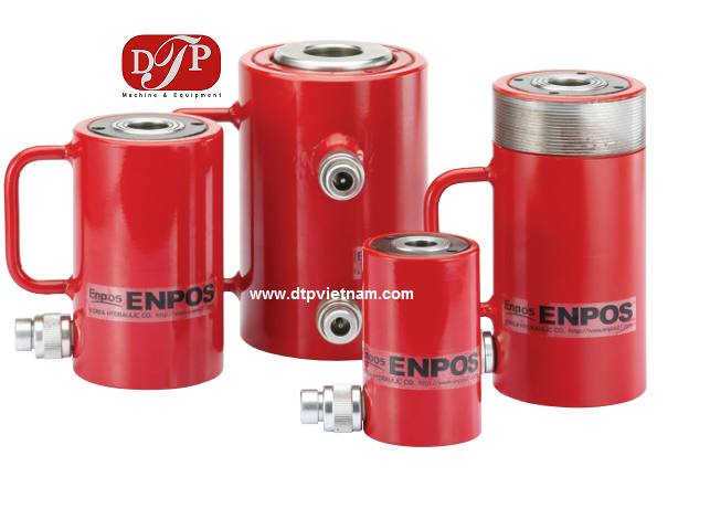 Kích thủy lực 1 chiều rỗng 100 tấn hãng Enpos - Hàn Quốc