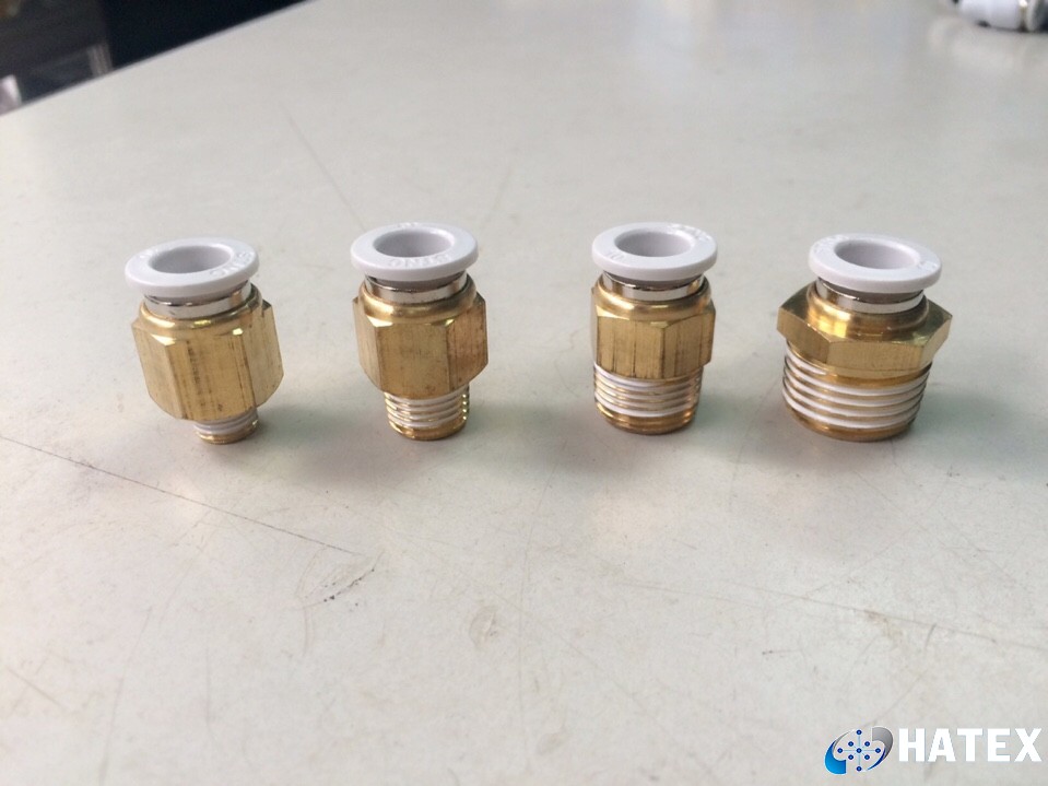 Nối nhanh khí nén 1 đầu ống 1 đầu ren dạng thẳng - Model YPC