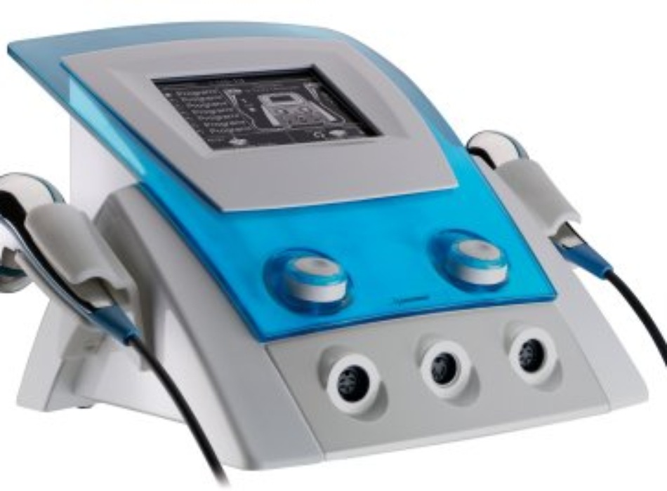 Máy siêu âm điều trị đa tần công suất 3W/cm2 ở chế độ liên tục có thể tích hợp đầu phát tiết diện tròn 10cm2