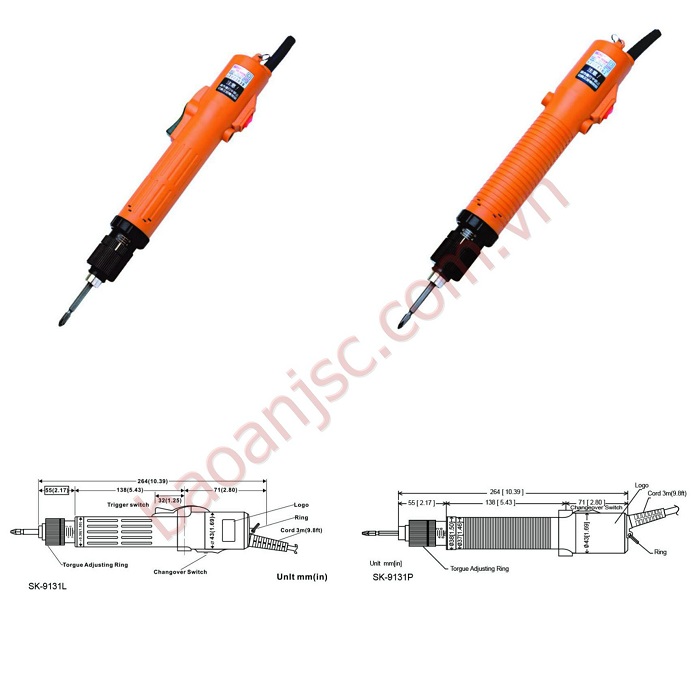 Súng bắn vít mô men lực tầm trung với lực siết 5-25 kgf.cm SK-9 series