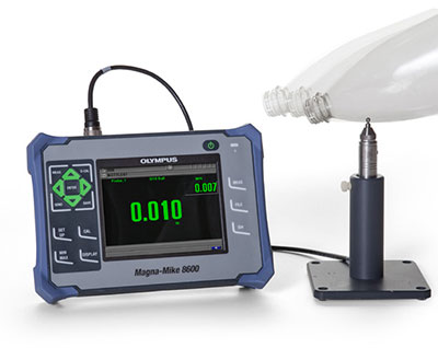 Máy đo chiều dày chai nhựa, chai pet Magna Mike 8600