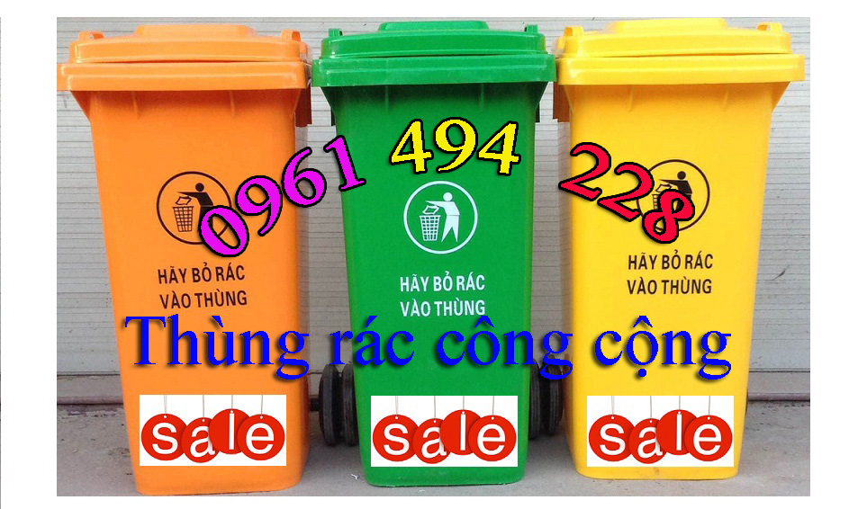 Cung cấp thùng rác công cộng nhựa hdpe 60l,80l,100l,120l,240l, xe gom đẩy rác 660l giá rẻ
