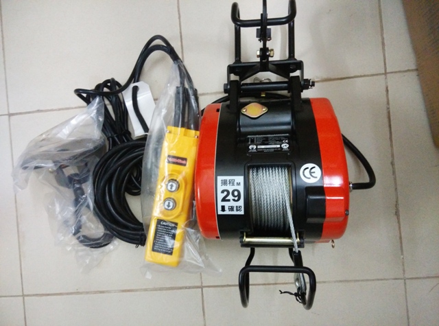 Tời điện Kio Đài Loan 160kg rẻ nhất Hà Nội, tời cáp điện 1 pha tốt nhất
