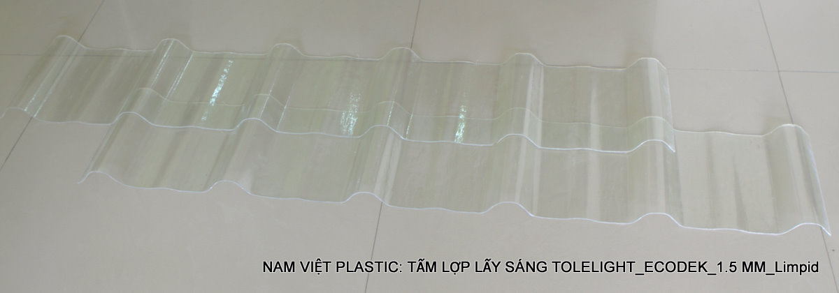 Tôn nhựa lấy sáng Composite Tolelight (F.R.P)