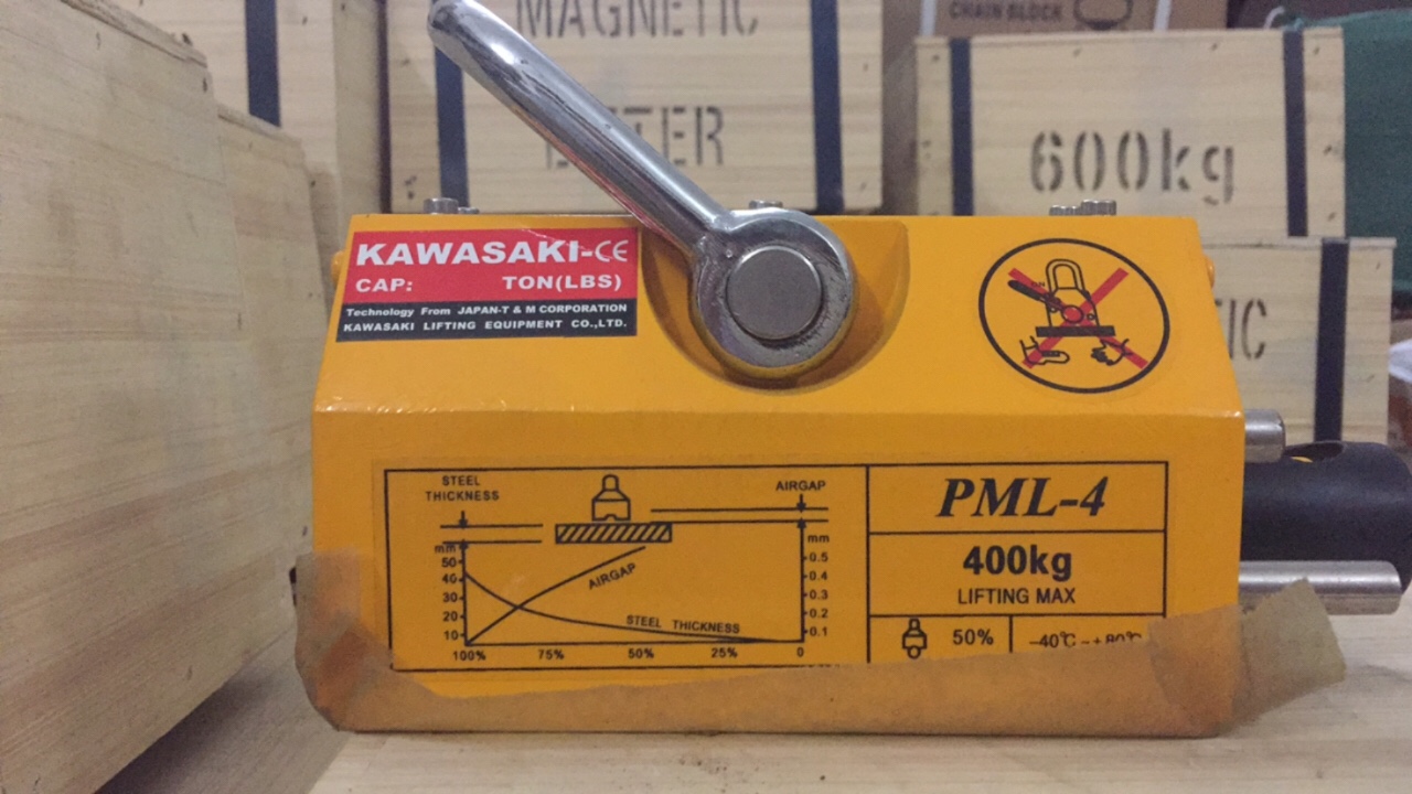 Nam châm cẩu hàng 400kg/600kg Kawasaki (model: PML )