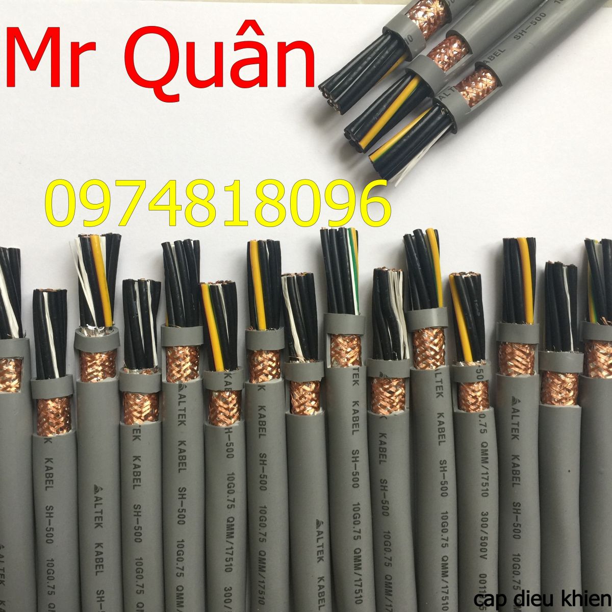 cáp điều khiển 8x0.5, 8x0.75, 8x1.0, 8x1.5 Altek Kabel