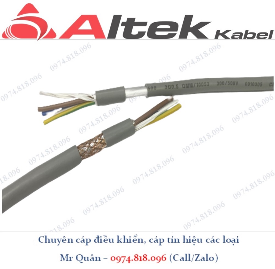 Cáp điều khiển CT-500, SH-500 Altek Kabel
