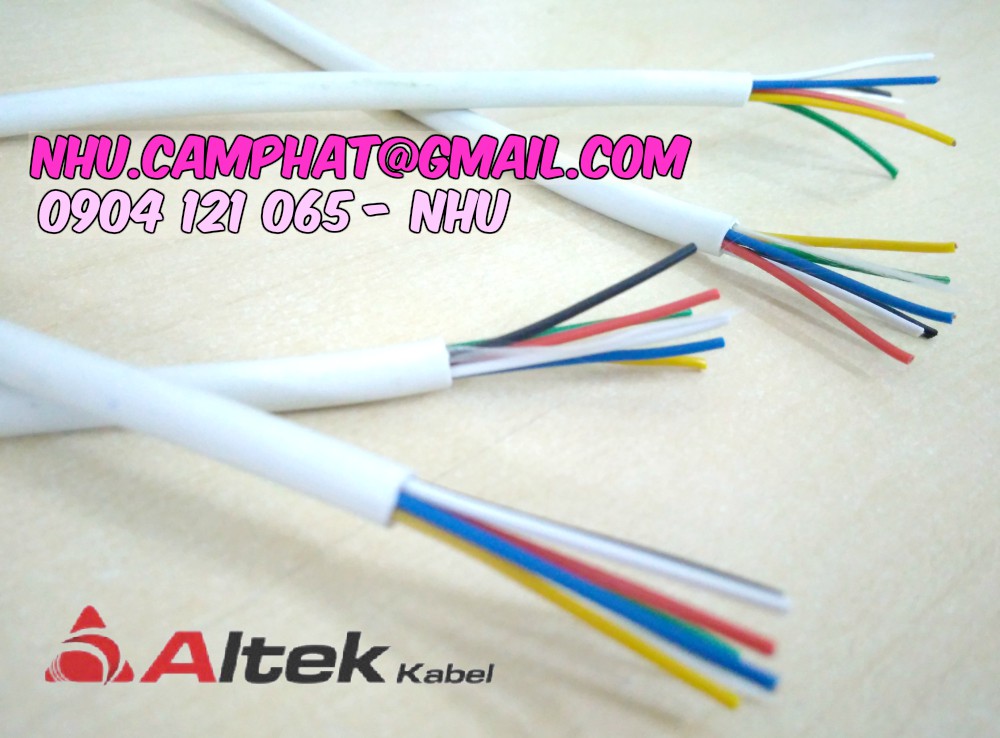 Cáp báo cháy 4 ruột , 6 ruột , 8 ruột nhập khẩu 0.22mm