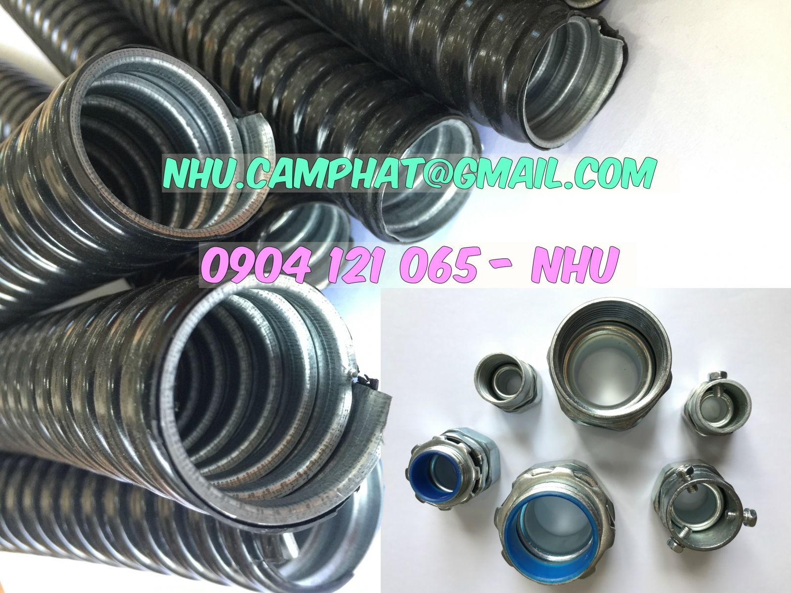 Ống ruột gà lõi thép bọc nhựa hàng nhập khẩu