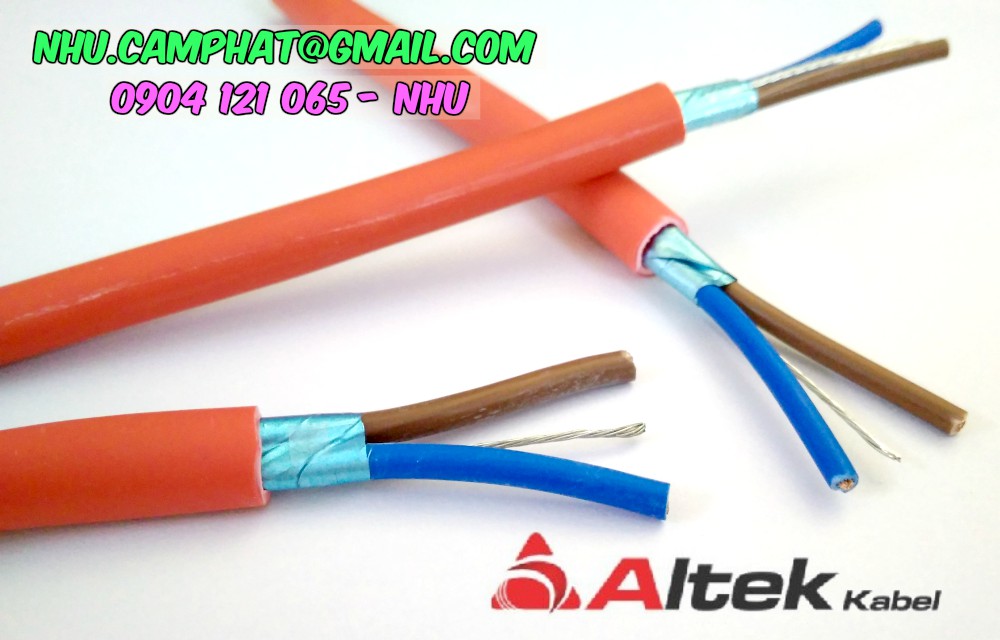 Cáp chống cháy, cáp kháng cháy 2 ruột nhập khẩu