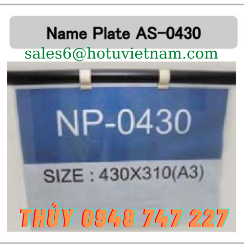 Thẻ tên (Name Plate) A3, A4, serires 30-50... và Ứng dụng 