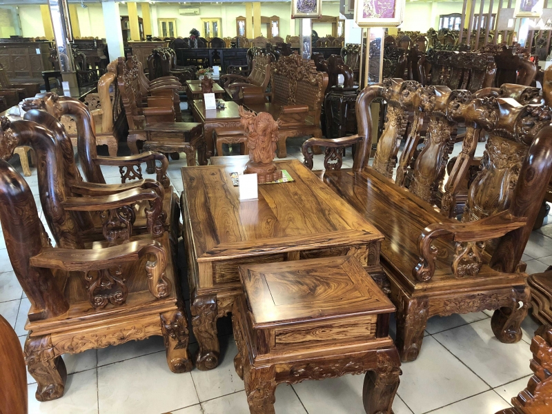 Bộ Salon Cẩm Lai - Phong Cách Âu Á