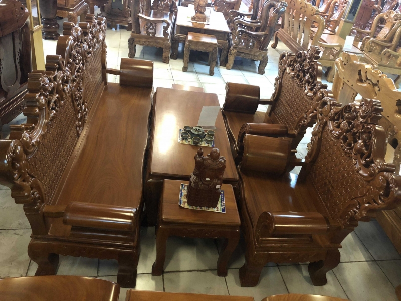 Bộ Salon Nữ Hoàng - Gõ Đỏ
