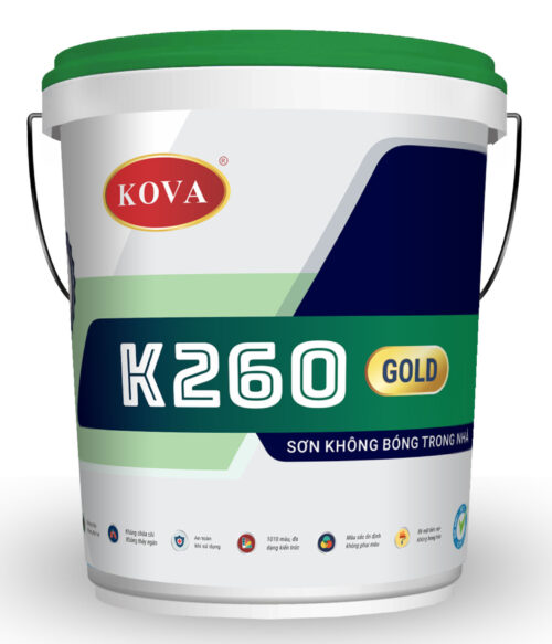 Sơn Kova không bóng trong nhà K260-Gold – 4kg