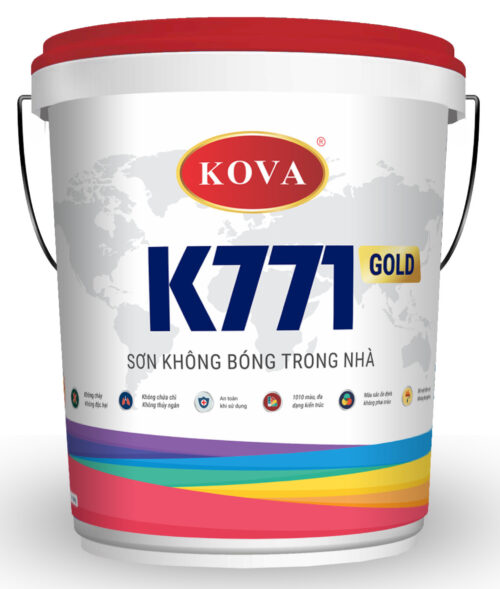 Sơn Kova không bóng trong nhà K771-Gold – 4kg