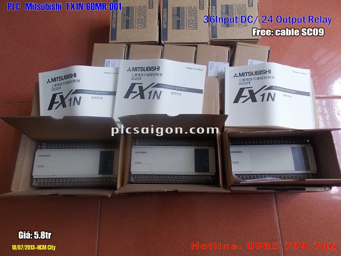Cung cấpPLC Mitsubishi fx1n 60mr-001