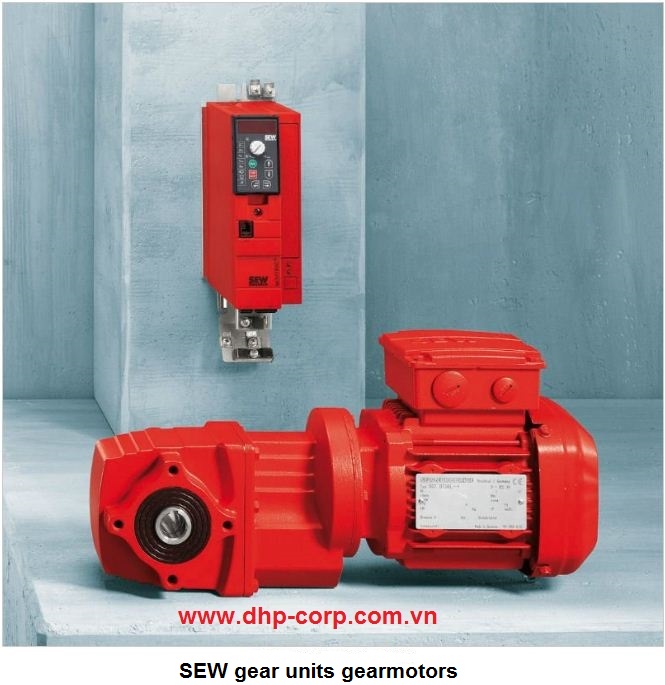 Động cơ liền hộp giảm tốc SEW Eurodrive bánh răng côn 1.5Hp 1.1kW - Loại K kiểu trục vuông góc