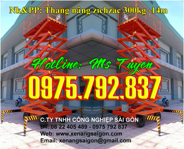 Thang nâng zich zac 14m Noveltek-Taiwan