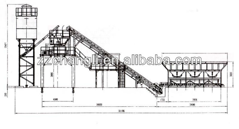 Trạm trộn bê tông xi măng 120m3/h